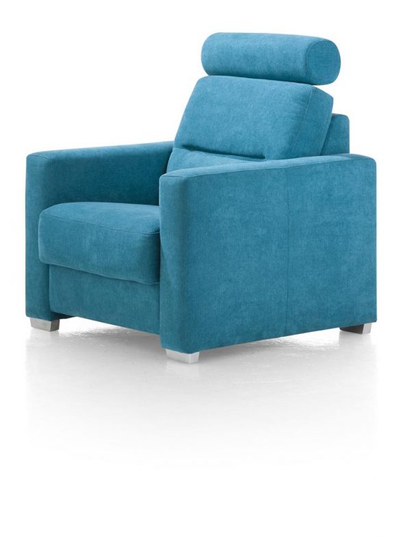 2 fauteuils Sydney happy@Home kleur Petrol (+ 1 hoofdsteun)