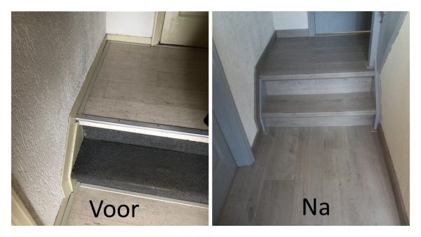 Quick-Step laminaat gelegd in kamer, hal en traptreden in Schoonebeek